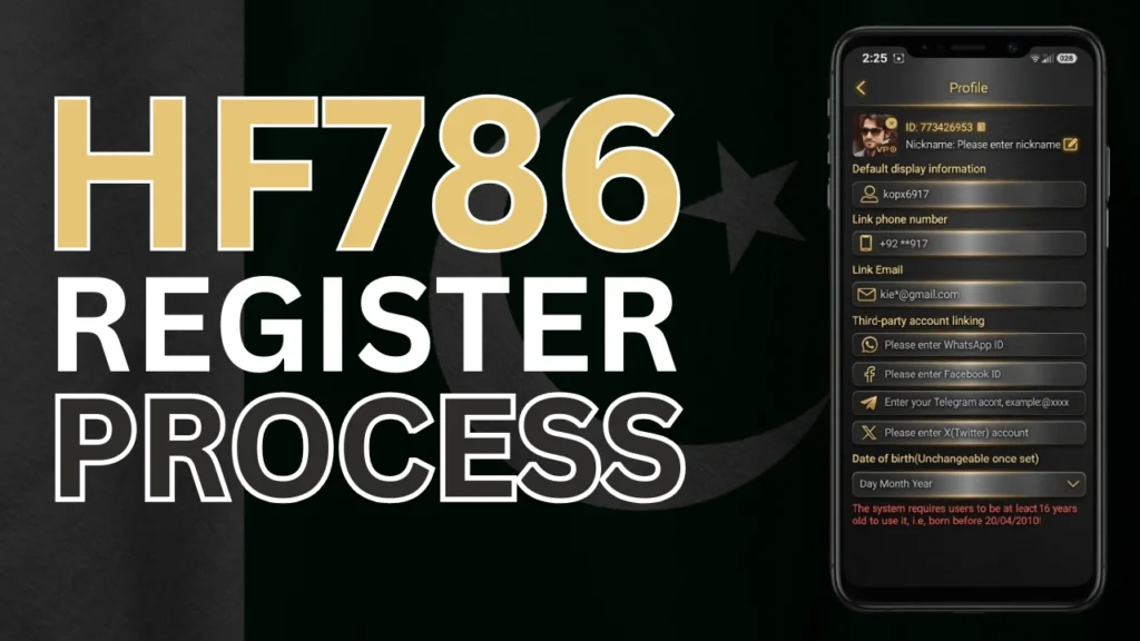 Hf786 registration process